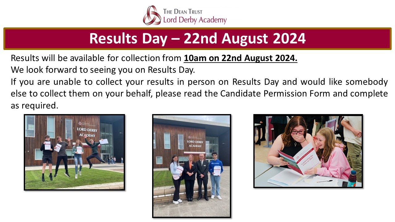 GCSE Results Day 2025 Lord Derby Academy